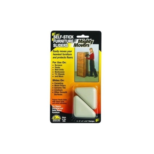 Master Caster Furniture Glide, SelfStck, Triangle, 2", PK4 87004 - main