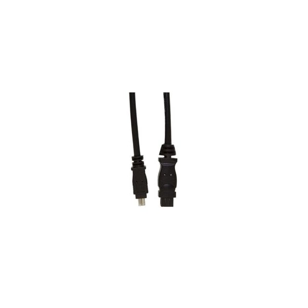 Cable Wholesale Firewire 400 9 Pin to 4 Pin cable, Black, IEEE-1394a, 3 foot 10E3-94003BK - main