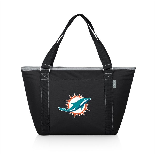 Picnic Time Family Of Brands Miami Dolphins - Topanga Cooler Tote Bag, (Black) 619-00-175-174-2 - main