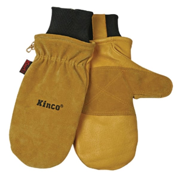Kinco M Pigskin Leather Cold weather Black/Gold Mittens 901T-M - main