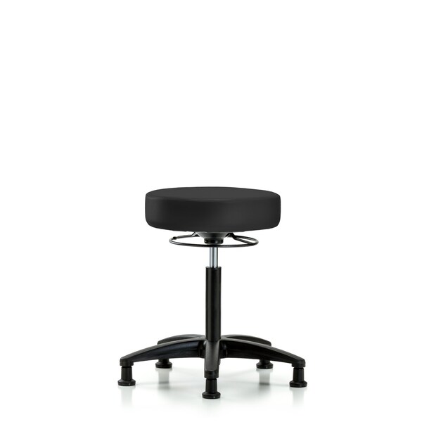 Blue Ridge Ergonomics Bench Stool, Med, Vinyl, Glides, Gry BR-VMBSO-RG-NF-RG-8605 - main