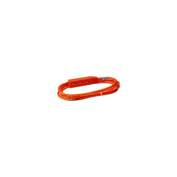 Master Electrician 3-Outlet Appliance Cord Power Center, 16/3 SJTW, Orange, 9-Ft. 04006ME - main