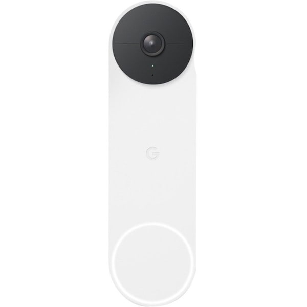 Google Nest 6-3/10 H x 1-4/5 W Battery Powered Video Doorbell Ash GA02076-US - main