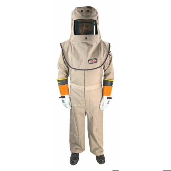 Cementex 40Cal Coverall Kit w/Vent: S2 with Class 2 Glove Kit HRC4-CKV-S2 - main