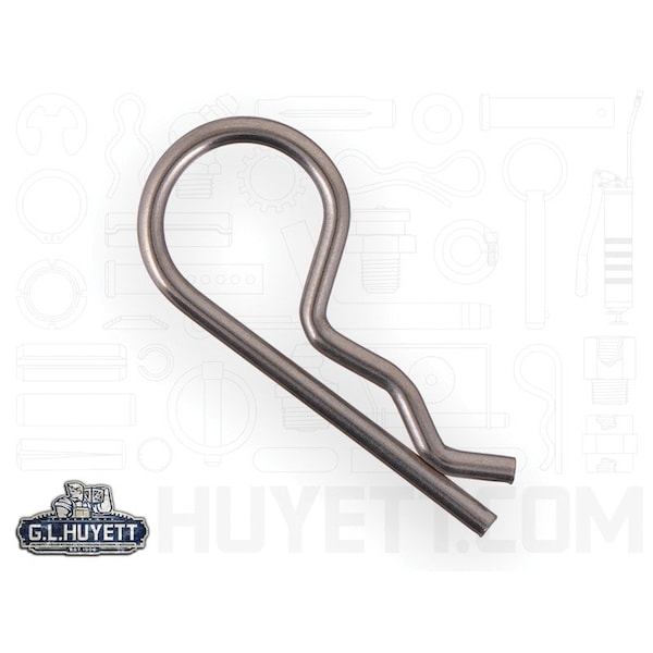 Huyett Bridge Pin, 302/304SS, .148 Wire Dia x 2.562 L x .890 In Eye Dia x Fits 5/8 to .75 Shft BPS-2107 - main