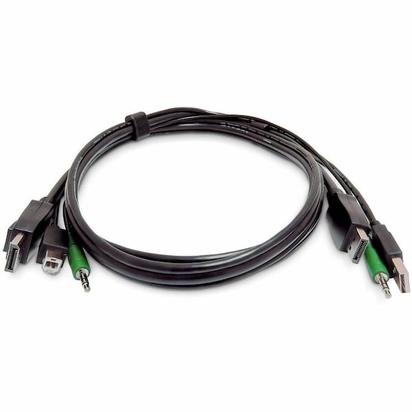 Startech.Com 10FT (3M) DUAL-DISPLAYPORT KVM CABLE, USB 2.0, 3.5MM AUDIO, UNIVERSALLY COMP at IB SK2DPMMKVM10-TAA - main