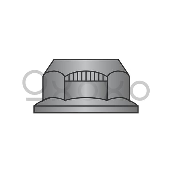 Oxoxo 1/4-20 Stover Alternative Lock Nut Automation Style With Flange Grade G Black Phosphate, 4000PK 409058 - main