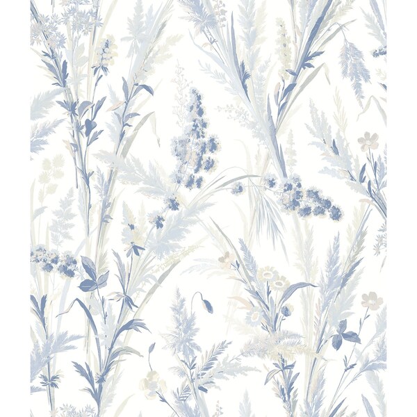 Chesapeake Hillaire Navy Meadow Wallpaper 4072-70028 - main