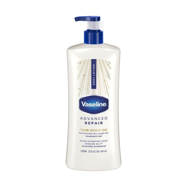Vaseline Intensive Care Advanced Repair Fragrance Free Lotion, 32 Ounce, 4PK 67199 - main