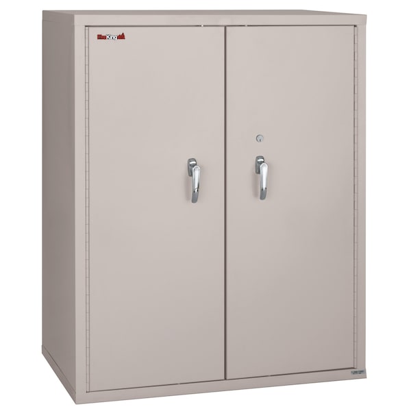 Fireking Storage Cabinet, 1 Hr Fire, 44" H, end tab inserts Platinum CF4436-MDPL - main