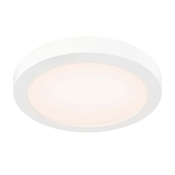 Dals Lighting Prime 9'' Round 5CCT Coastal Rated Flush Mount, White FMP09-CC-CR-WH - main