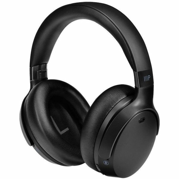 Monoprice DUAL DRIVER HEADPHONES WITH ACTIVE NOISE CANCELLING; BLUETOOTH 5; 20MM AND 40MM 44517 - main