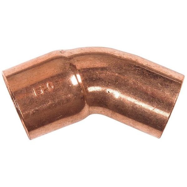 Nibco 1 in. Sweat X 1 in. D Sweat Copper 45 Degree Street Elbow, 10PK CP-W01420D - main