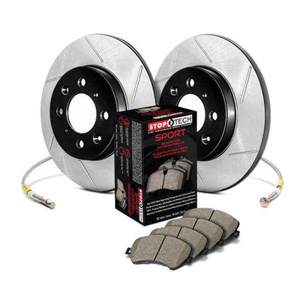 Stoptech Sport Slotted Rear Brake Kit for 2008-2012 Subaru Impreza 977.47007R - main