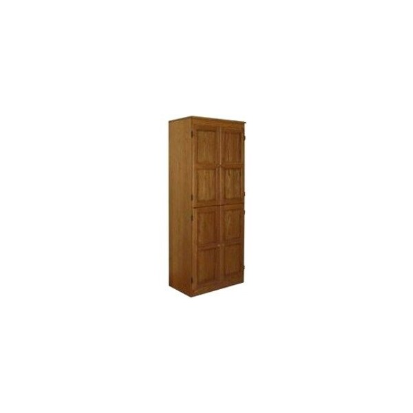 Concepts In Wood Multi-use Storage Cabinet- Dry Oak Finish 5 Shelves KT613B-3072-D - main