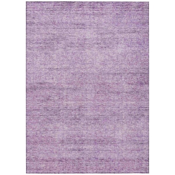 Homeroots 3' X 5' Lavender And Purple Abstract Washable Indoor Outdoor Area Rug 605554 - main