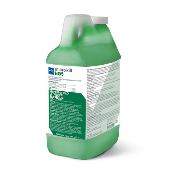 Medline Micro-Kill NQ5, Quat-Based Disinfectant, 0.5-gal Bottle, 4PK EVSCHEM215 - main