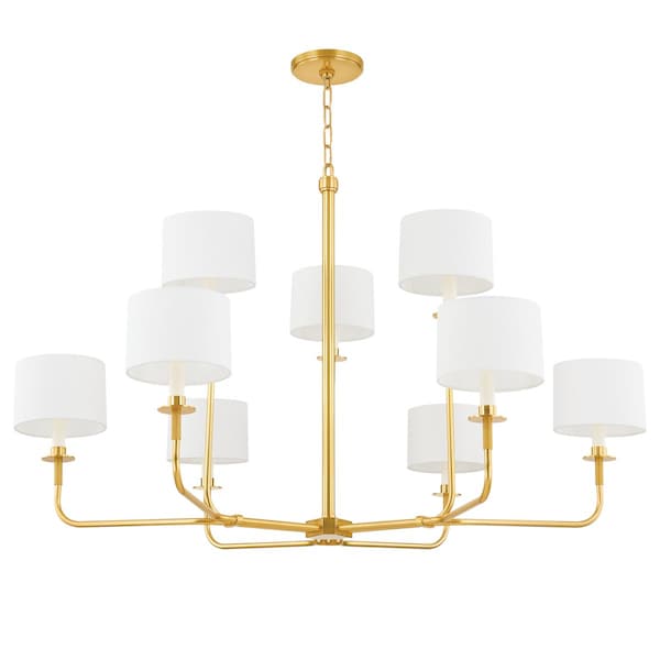 Hudson Valley Lighting Paramus 8 Light Chandelier 48 In. Aged Brass 9148-AGB - main