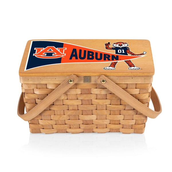 Picnic Time Family Of Brands NCAA Auburn Tigers Poppy Personal Picnic Basket 124-00-299-044-0 - main