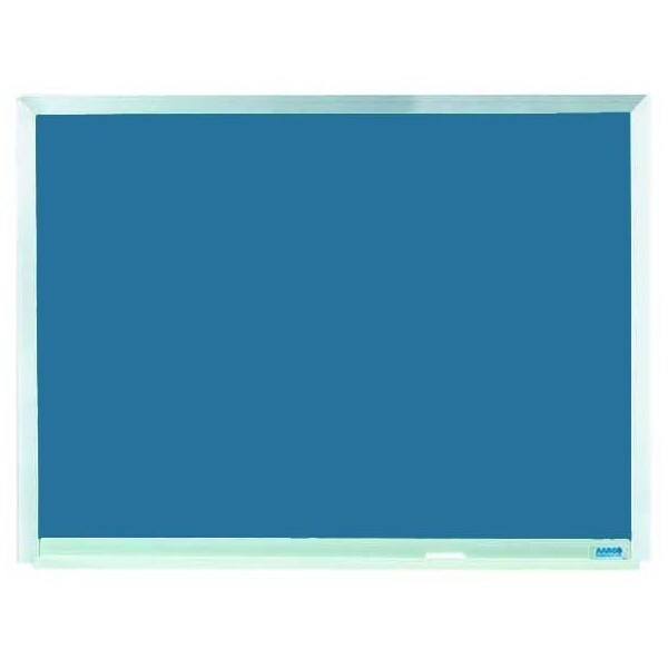 Aarco Black Porcelain on Steel Chalk Board w/ a Clear Satin Anodized Aluminum Frame, Size 18''Hx24''W DS1824B - main