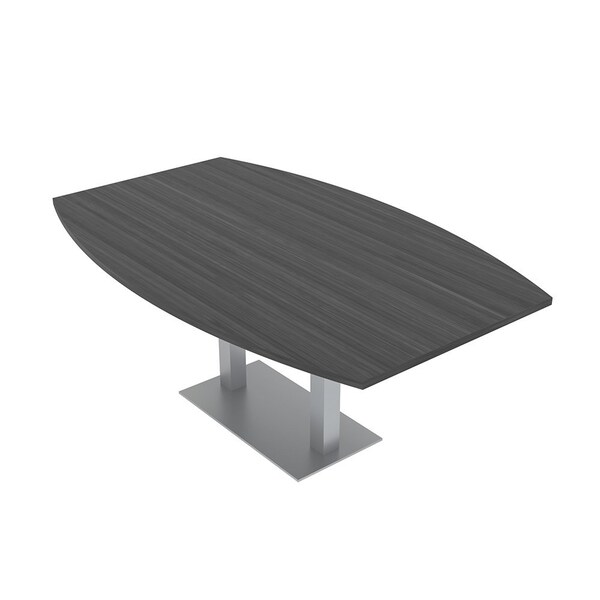Skutchi Designs Boat Conference Table With Power, 48 in W, 84 in L, Grey HAR-BOT-48x84-DOU-WA7949-NA - main