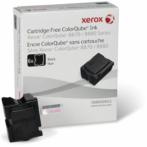 Xerox OEM SOLID INK STICK, 16,700 PAGE-YIELD, BLACK, 6PK 108R00953 - main
