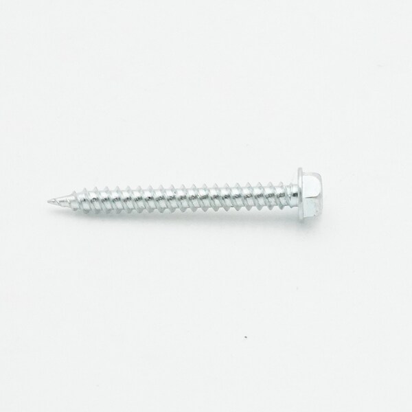 Malco 8X11/2, 1/4 in Slotted Hex Washer Head Sheet Metal Screws, Fast & Easy Piercing, Zinc Plated, 4500PK HW8X11/2Z - main