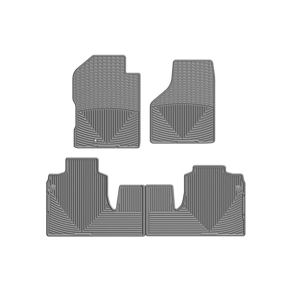 Weathertech Grey, Front and Rear All Weather Floor Mats W54GR-W518GR - main