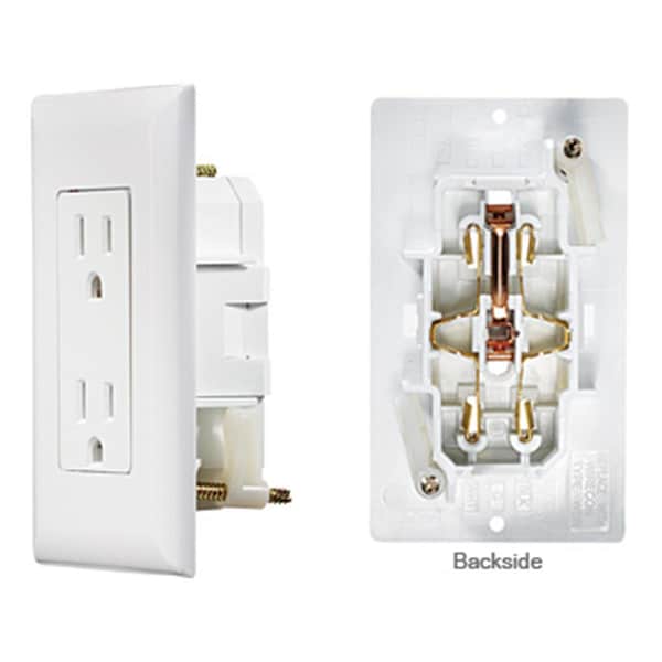 Rv Designer S811 Dual Outlet With CoverPlate White R6R-S811 - main