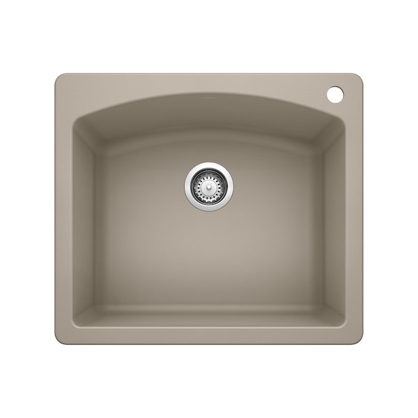 Blanco Diamond Single Bowl Dual Deck, Truffle 441280 - main