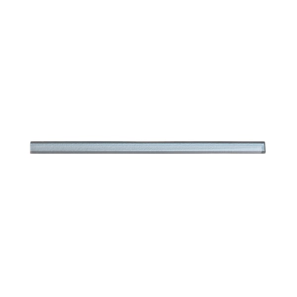Apollo Tile Stone Gray 0.6 in x 12 in Glass Glossy Pencil Liner Tile Trim 0.5 sqft/case, 10PK APLGP8806A - main