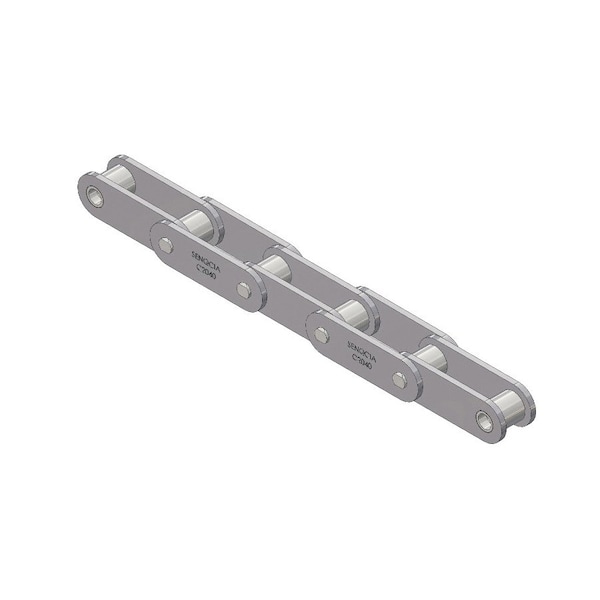Senqcia C2040RB Conveyor Series Double Pitch Riveted Standard , 10 ft OAL, 1P, .312 Dia x .313 W S-C2040RB - main