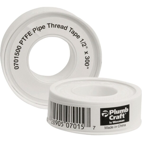 Plumb Craft 1/2''x300'' PTFE Wht Pipe Thread Tape 701500 - main