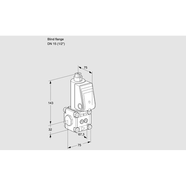 Honeywell Kromschroder Solenoid Gas Safety Valve – VAS-VCS, Class A, 500 mbar, IP65 Rated KS88012055 - main
