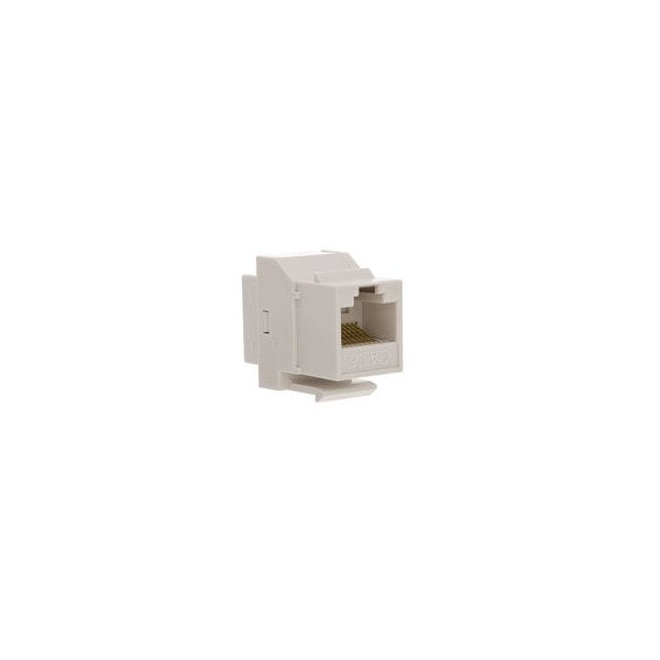 Cable Wholesale Cat6 Keystone Inline Coupler, White, RJ45 Female 326-220WH - main