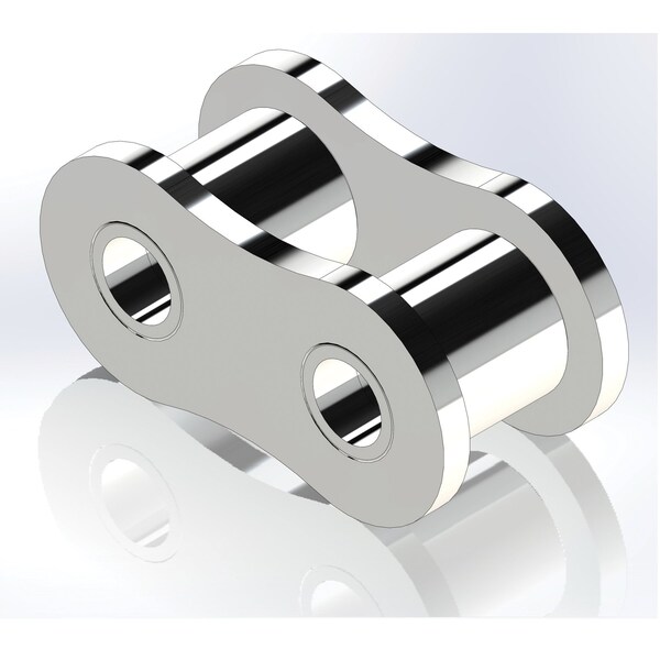 Senqcia Inspire Series SBR Single Strand Riv Link, 35SS chain, 3/8 P, .51 OAW, .141 Pin, 304SS 35SSRL - main