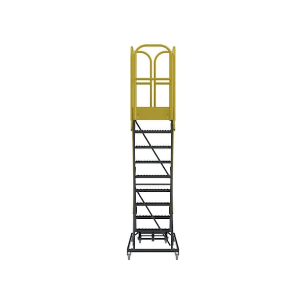 Ballymore 132 in H Steel Rolling Ladder, 9 Steps PL093228G - main