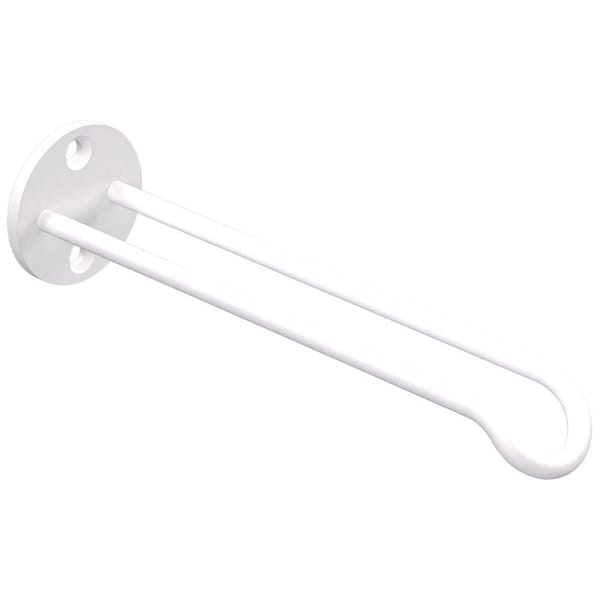 National Hardware Plant Hanger Wall Base, 7 in L, 12532 in H, Steel, White, Screw, Wall Mounting N275-522 - main