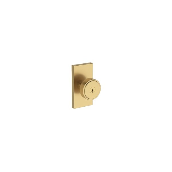 Baldwin Residential Door Knobs Keyed Entry Reversible Lifetime Satin Brass ENVASCFR044 - main
