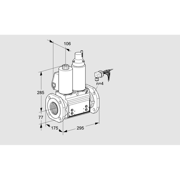 Honeywell Kromschroder Solenoid Valve for Gas, Class A, NC, 500 mbar, IP65, VCS Series KS88204872 - main