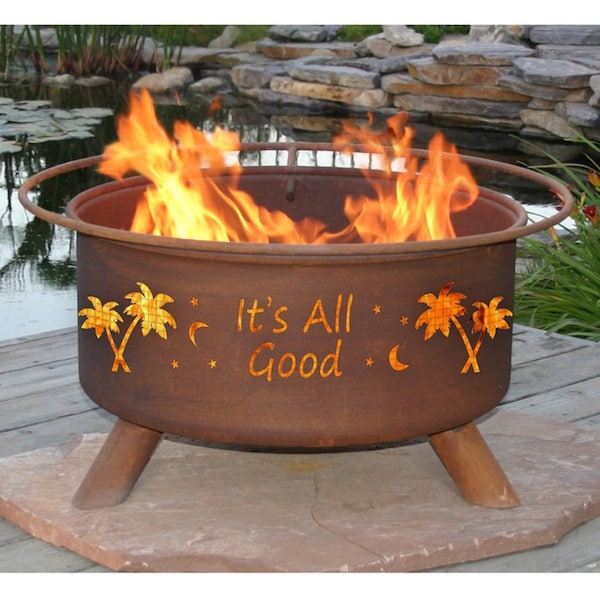Patina Products Its All Good Fire Pit, Natural Rust Patina F119 - main