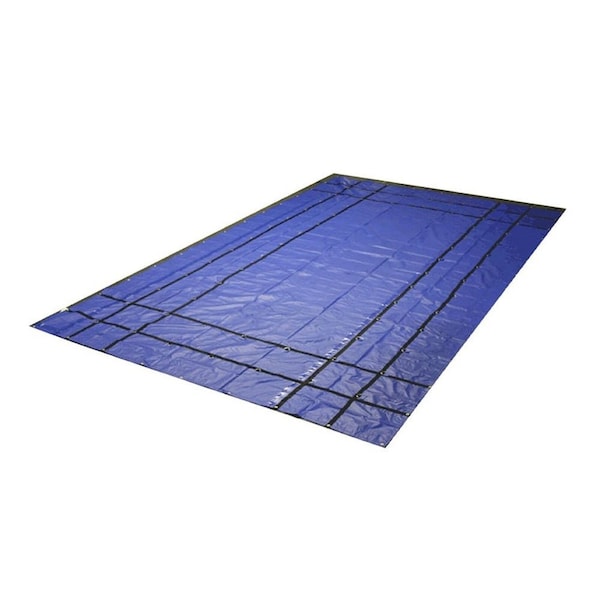 Mytee Products Flatbed Truck Tarps 18oz Steel Tarp 16ft x 24ft - Blue ST16-24-BLUE - main