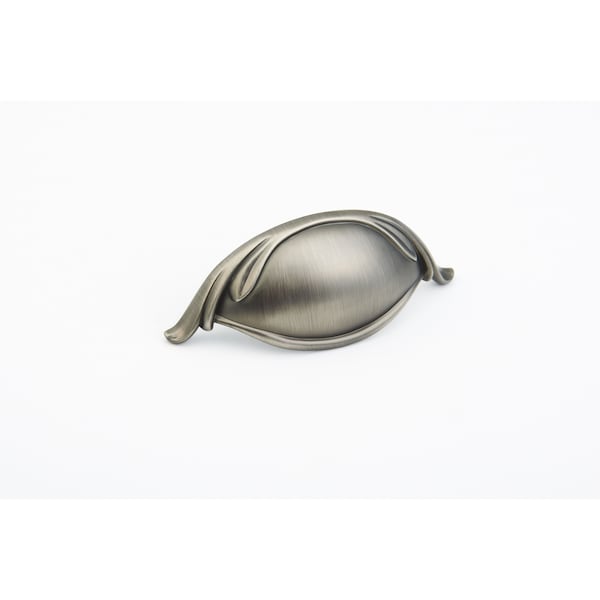 Schaub 3in Center to Center French Farm Cup Pull Antique Nickel Finish 265-AN - main