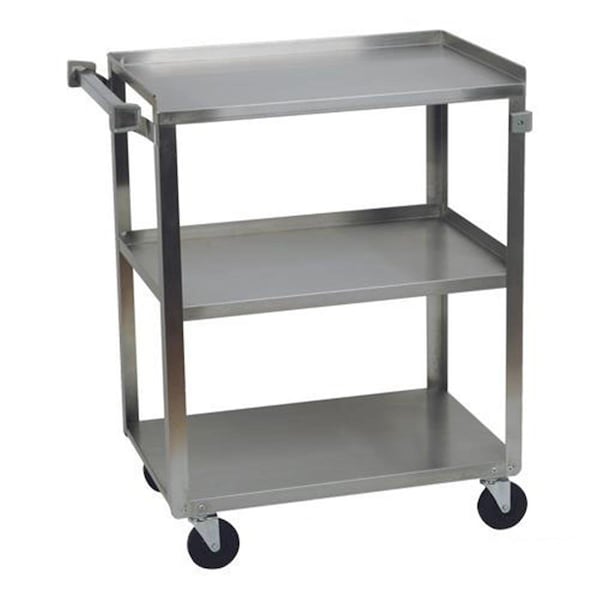 Made-To-Order 15.5 in. x 24 in. Stainless Steel Utility 3 Shelf Cart MA70617 - main