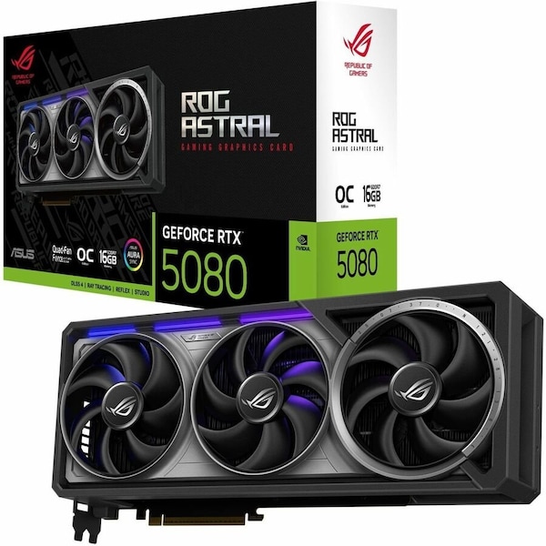 Asus ROG ASTRAL GEFORCE RTX 5080 16GB GDDR7 OC EDITION GAMING GRAPHICS CARD PCI ROG-ASTRAL-RTX5080-O16G-GAMING - main