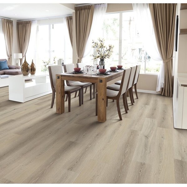 Healthier Choice Flooring Laminate Flooring Plank, 4-Sided Bevel Profile, Wood, Lakeview, 48 in L, 7.7 in W, 10PK HCL803C03 - main