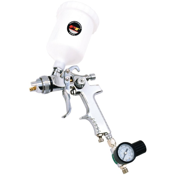 Performance Tool HVLP Spray Gun, 1.4 mm Nozzle, 600cc Cup, Adjustable Spray M4710 - main