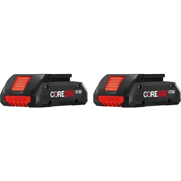 Bosch Battery, 4 Ah, Li-Ion, PK2 GBA18V40-2PK - main