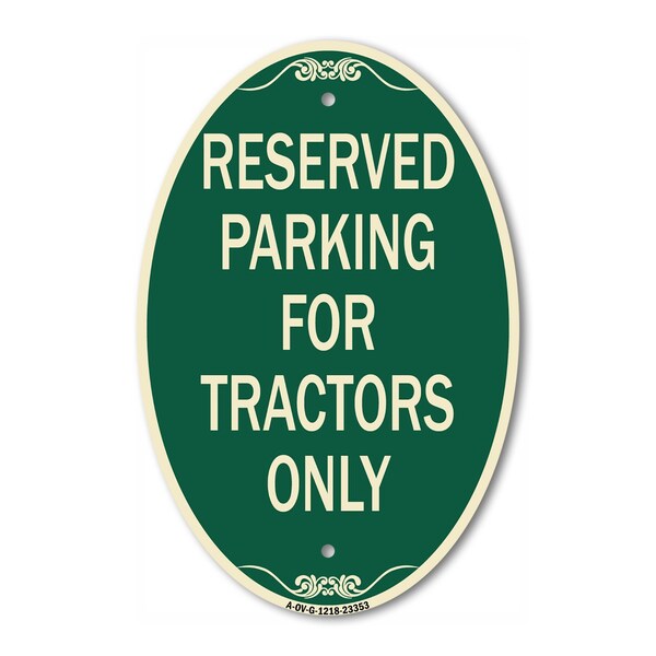 Signmission Parking Space Reserved Sign Parking Reserved , 12 In X 18 In Architectural, Heavy Gauge Aluminum A-OV-G-1218-23353 - main