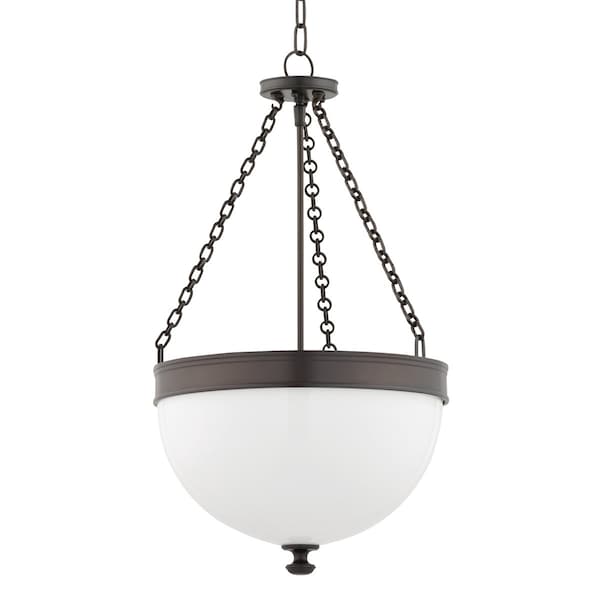 Hudson Valley Lighting Barrington 3 Light Pendant 17 In. Historic Bronze 327-HB - main